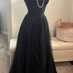 Black maxi skirt